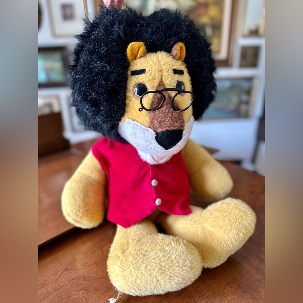 Animal Fair Inc Harris Bank Vintage 1971 Hubert The Lion 25" Stuffed Plush